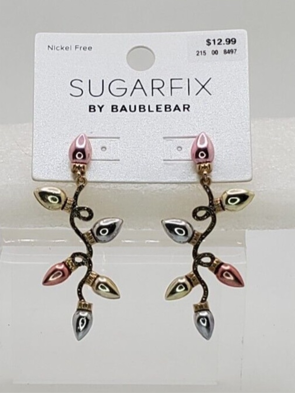 Christmas Lights Drop Earrings ~ Holiday Multicolor ~ Sugarfix by BaubleBar NWT